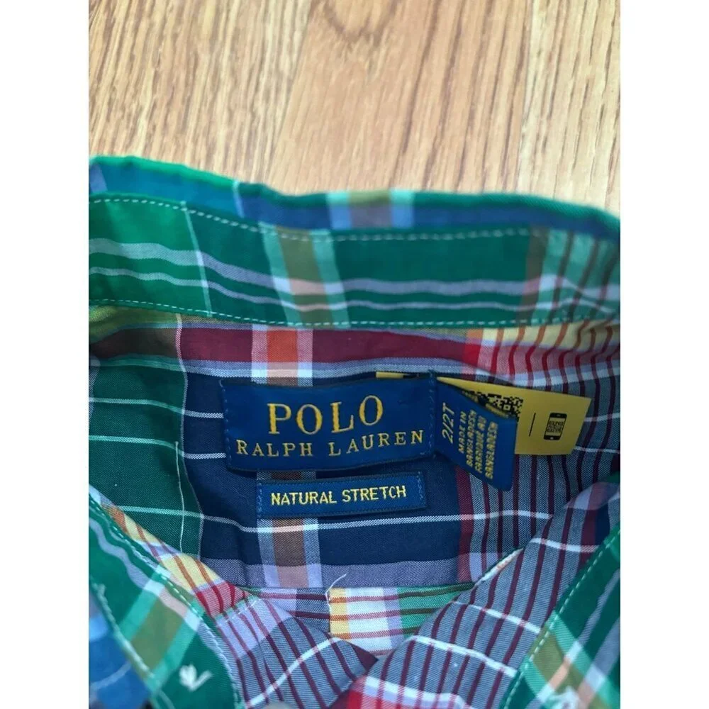 Polo Ralph Lauren Boys' Plaid Cotton Oxford Shirt